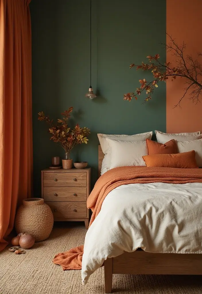 10 Fall Bedroom Ideas That'll Make You Snuggle Up All Season Long! - 2. Autumn-Inspired Color Palette