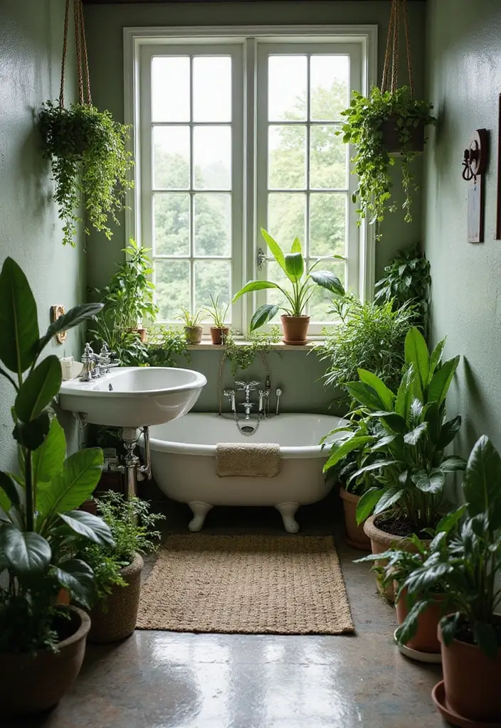 15 Luxurious Bathroom Decor Ideas That Won’t Break the Bank (#8 is a Game-Changer!) - 10. Refreshing Greenery