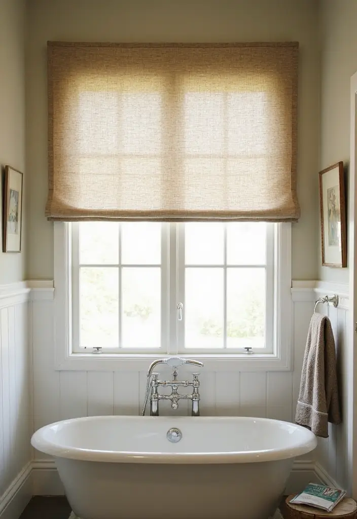 15 Luxurious Bathroom Decor Ideas That Won’t Break the Bank (#8 is a Game-Changer!) - 14. Decorative Window Treatments