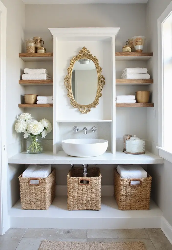15 Luxurious Bathroom Decor Ideas That Won’t Break the Bank (#8 is a Game-Changer!) - 7. Stylish Storage Solutions