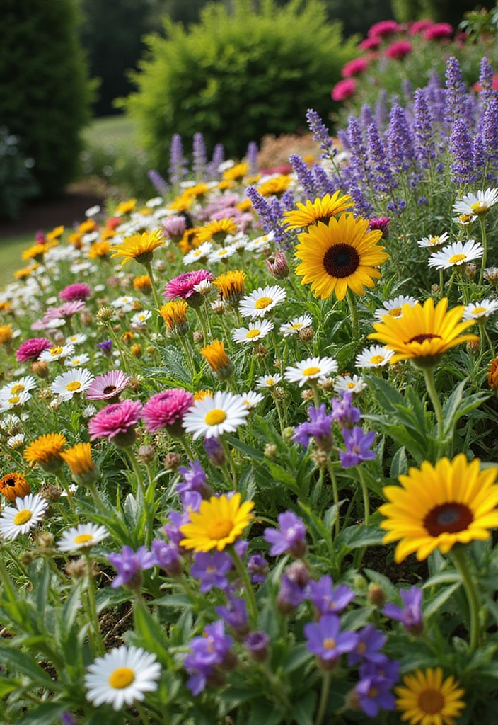 25 Aesthetic Garden Decor Ideas That Will Make Your Neighbors Envy Your Oasis! - 9. Colorful Flower Beds