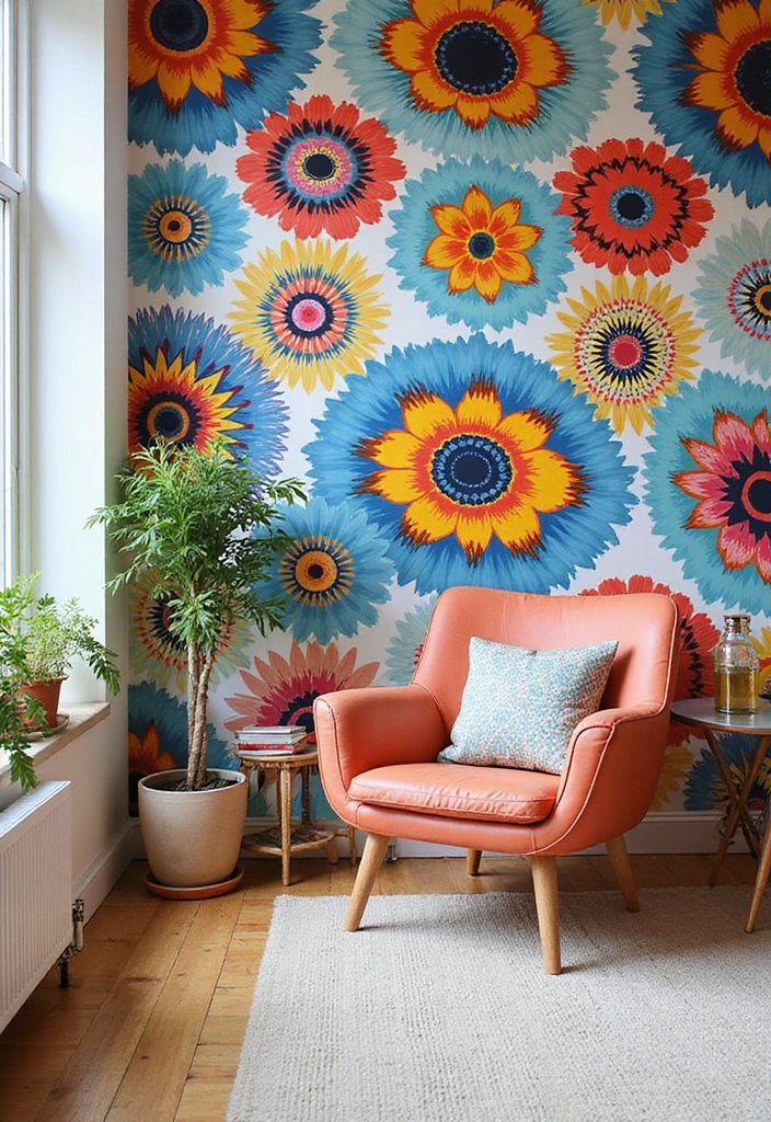 25 Cozy Dorm Room Inspirations to Make Your Tiny Space Feel Like Home! - 15. Install a Peel-and-Stick Wallpaper