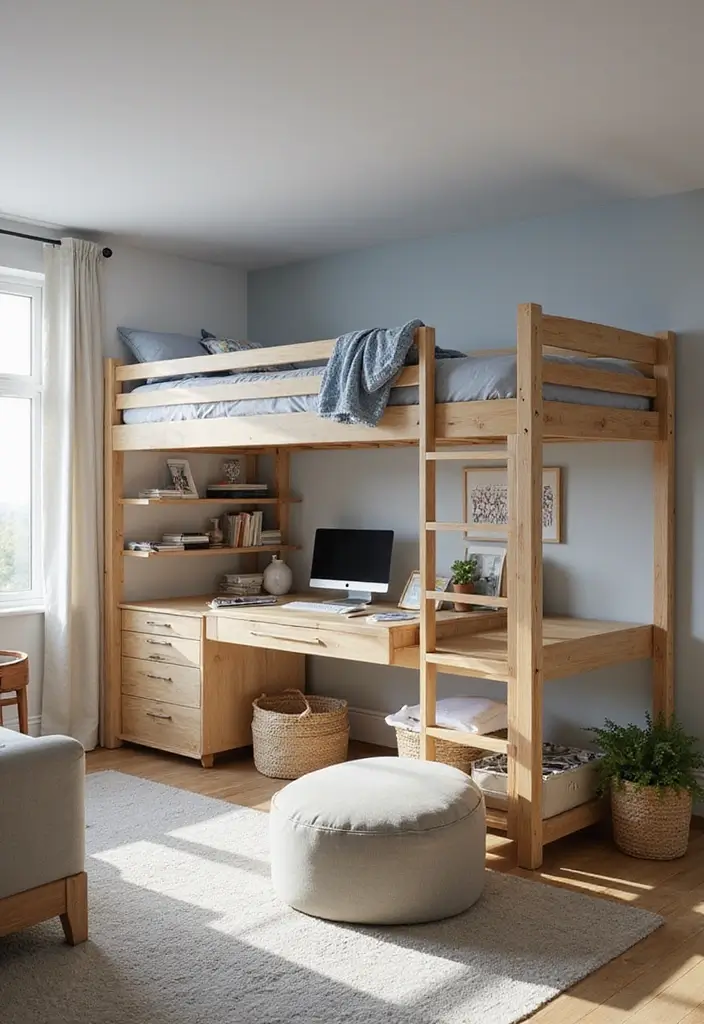 25 Cozy Dorm Room Inspirations to Make Your Tiny Space Feel Like Home! - 5. Use Multi-Functional Furniture