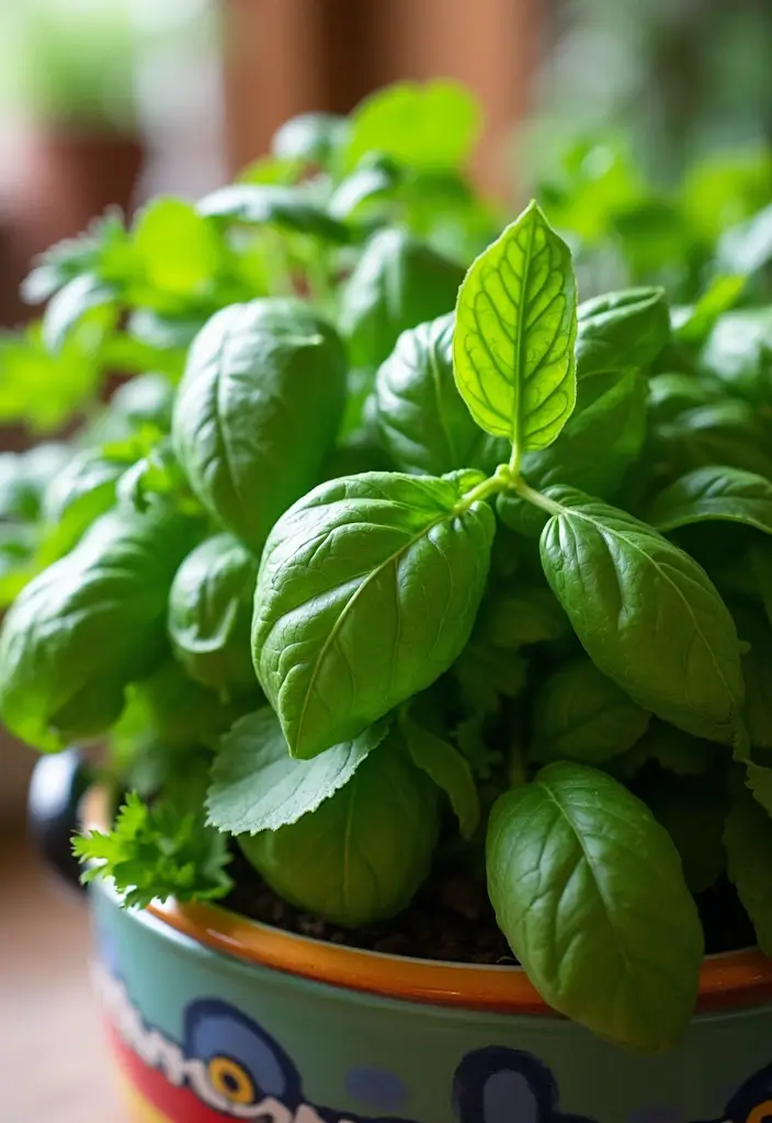 25 Perfect Indoor Herb Pairings in Pots for an Aromatic Kitchen Garden (You Won't Believe #4!) - 13. Basil and Cilantro