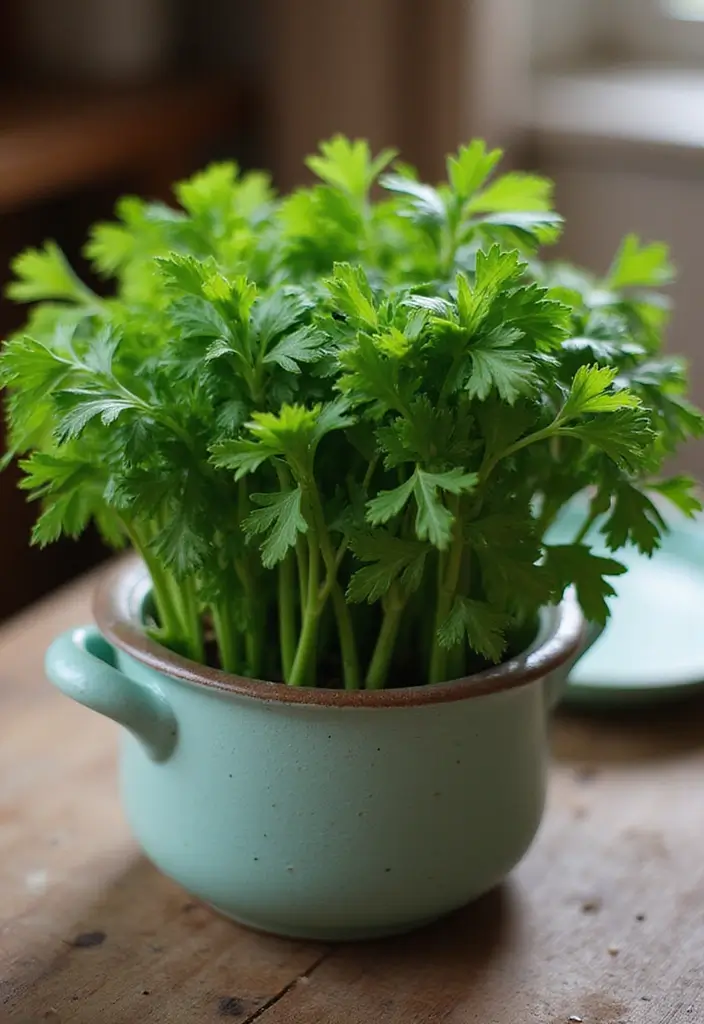 25 Perfect Indoor Herb Pairings in Pots for an Aromatic Kitchen Garden (You Won't Believe #4!) - 25. Chives and Parsley