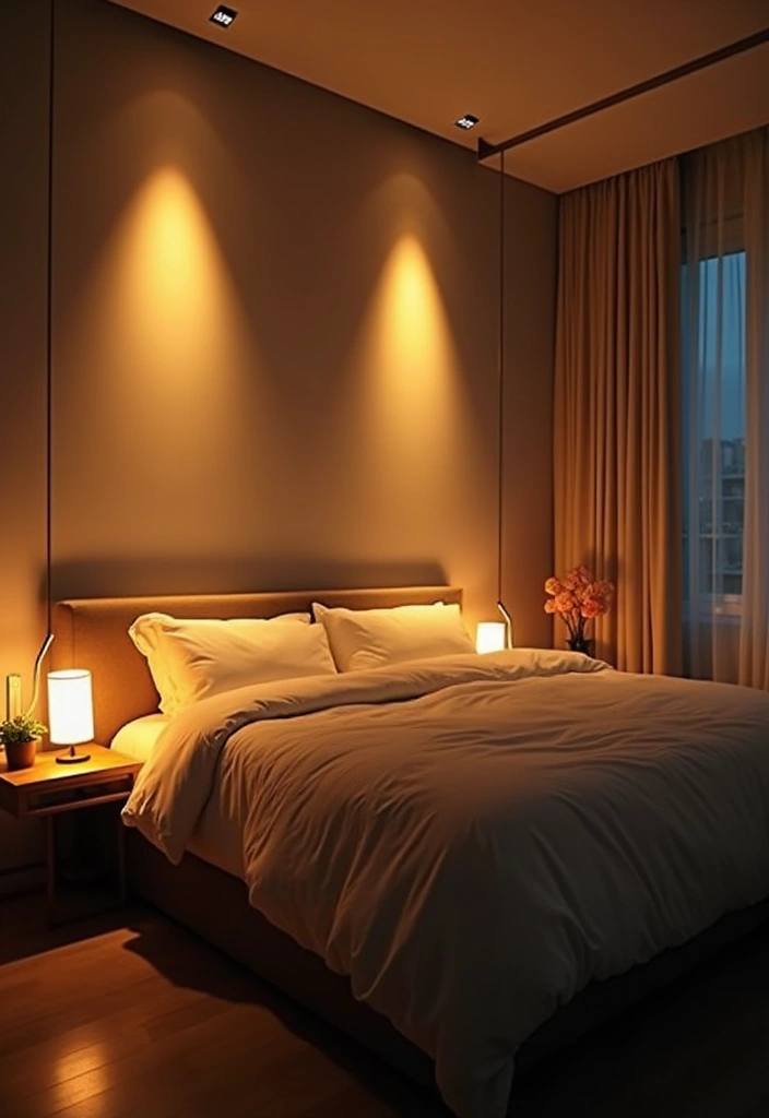 30 Modern Bedroom Ideas for Couples That Combine Style and Comfort (Don't Miss #12!) - 12. Layered Lighting