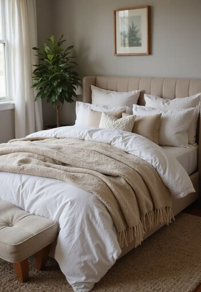 30 Modern Bedroom Ideas for Couples That Combine Style and Comfort (Don't Miss #12!) - 15. Layered Textures