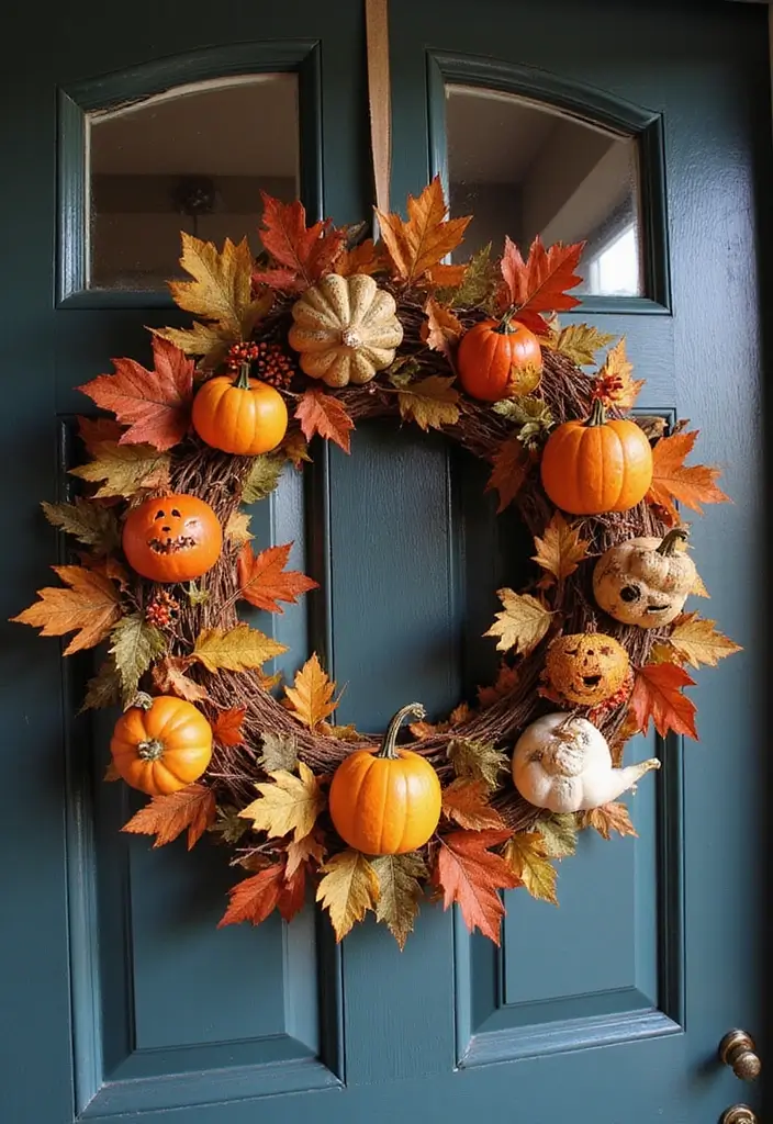 13 Vintage Halloween Decorations That Will Haunt Your Guests in the Best Way! - 10. Spooky Wreaths