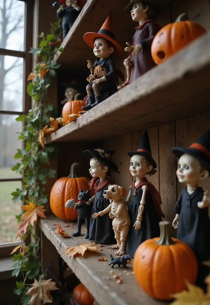13 Vintage Halloween Decorations That Will Haunt Your Guests in the Best Way! - 2. Spooky Vintage Figurines