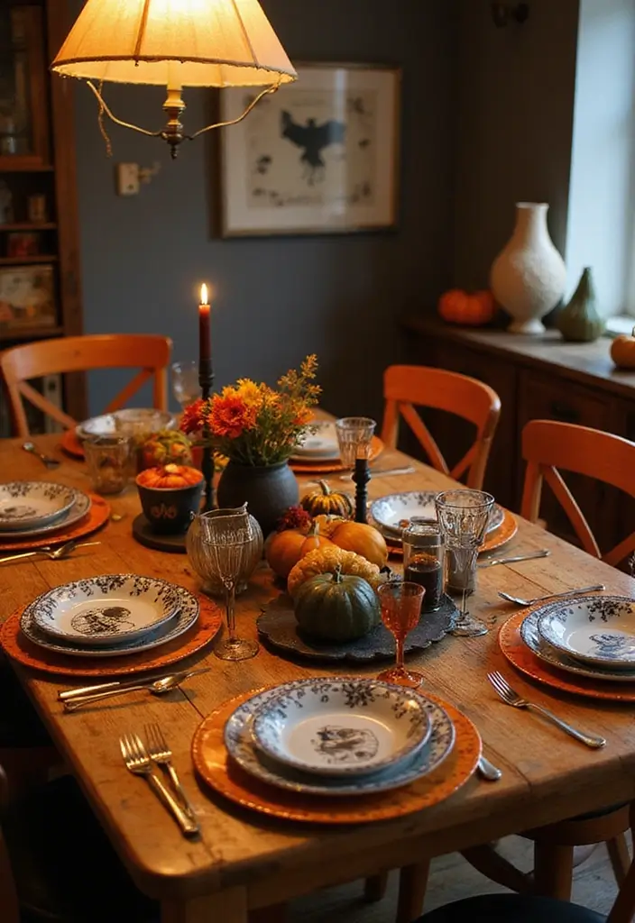 13 Vintage Halloween Decorations That Will Haunt Your Guests in the Best Way! - 4. Spooky Vintage Tableware