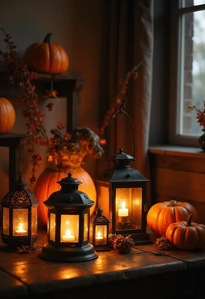 13 Vintage Halloween Decorations That Will Haunt Your Guests in the Best Way! - 5. Retro Style Lanterns