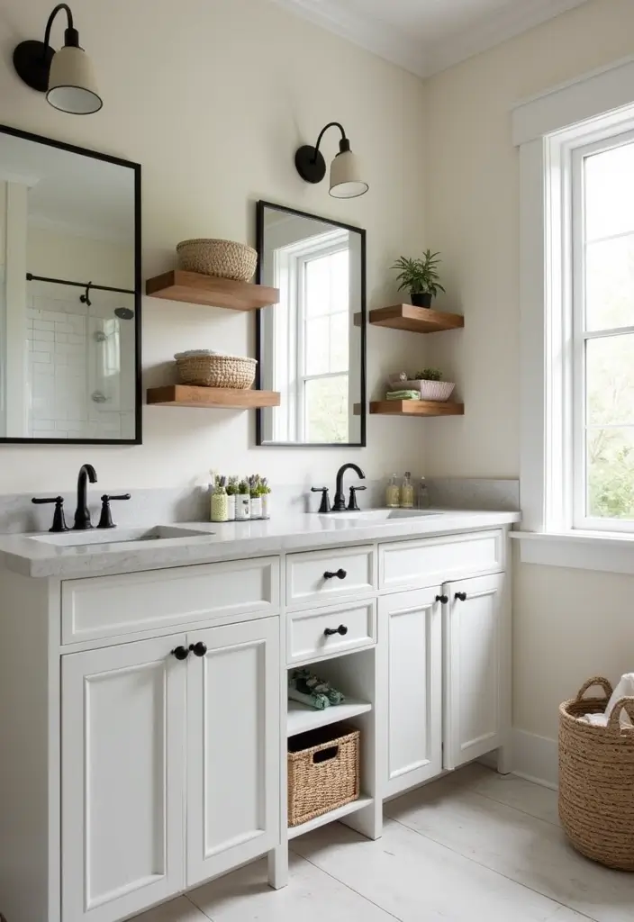 15 Stunning Guest Bathroom Ideas That Will Make Your Visitors Feel Like Royalty! - 5. Stylish Storage Solutions