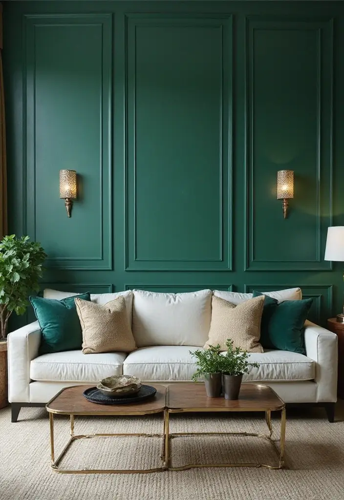 19 Bold Accent Wall Ideas That'll Make Your Guests Say 'WOW!' - 1. Vibrant Jewel Tones