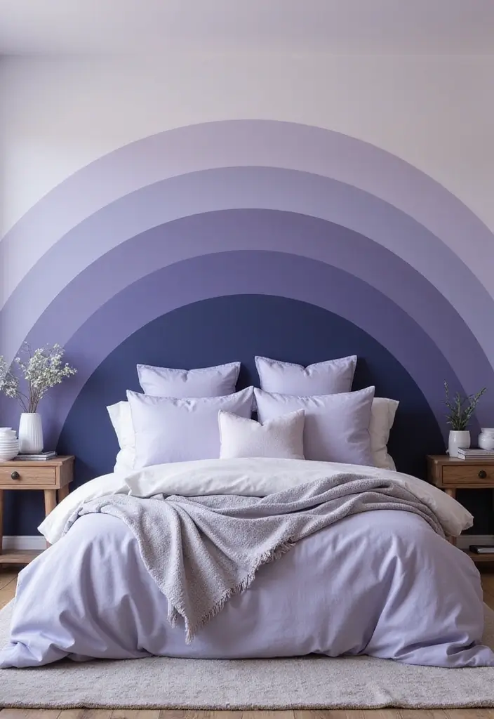 19 Bold Accent Wall Ideas That'll Make Your Guests Say 'WOW!' - 5. Ombre Effect