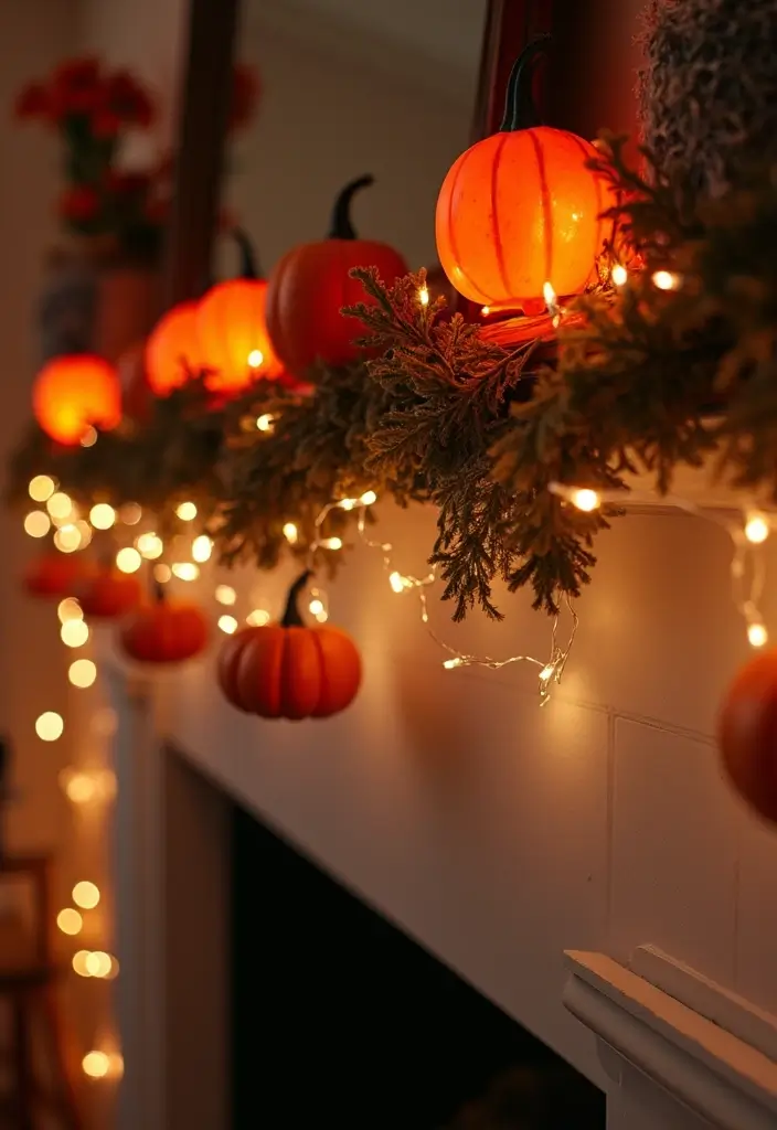 20 Adorable DIY Halloween Decorations That Will Transform Your Room Aesthetic! - 1. Pumpkin Garland