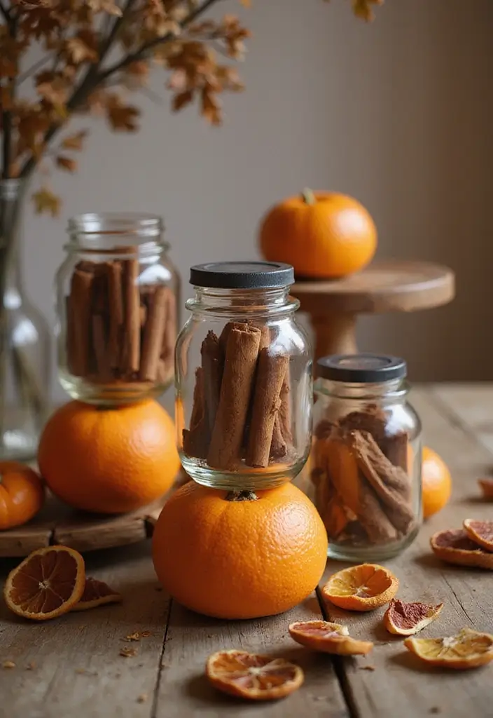 20 Adorable DIY Halloween Decorations That Will Transform Your Room Aesthetic! - 18. Seasonal Scent Jars