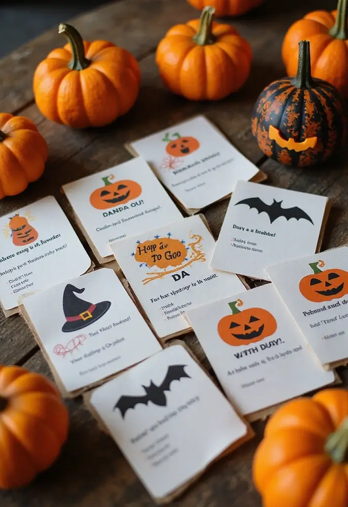 20 Adorable DIY Halloween Decorations That Will Transform Your Room Aesthetic! - 19. Halloween Trivia Game Display