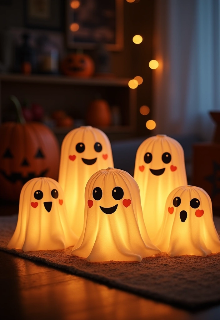 20 Adorable DIY Halloween Decorations That Will Transform Your Room Aesthetic! - 2. Ghostly Lanterns