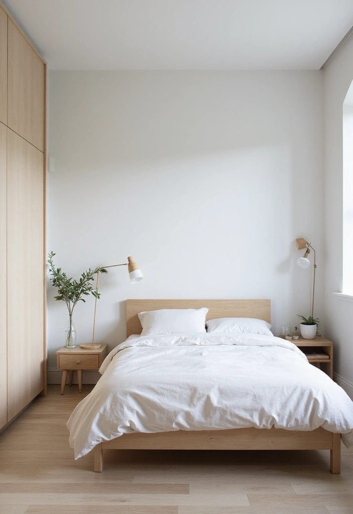 20 Aesthetic Bedroom Ideas for Small Spaces That Will Transform Your Single Bed! - 10. Minimalist Decor for Clean Lines