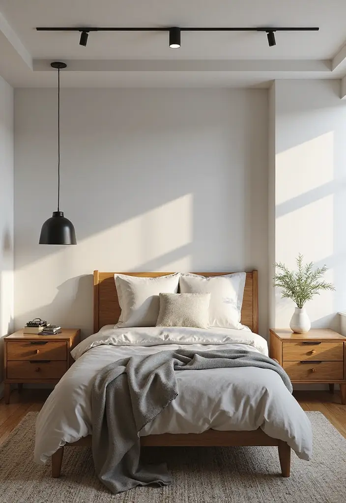 20 Aesthetic Bedroom Ideas for Small Spaces That Will Transform Your Single Bed! - 11. Floating Nightstands for Space Efficiency