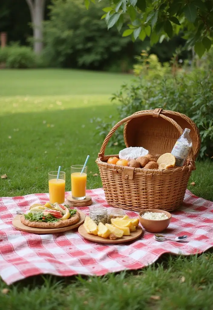 20 Aesthetic Photoshoot Ideas in Your Garden That Will Leave You Breathless! - 16. Garden Picnic