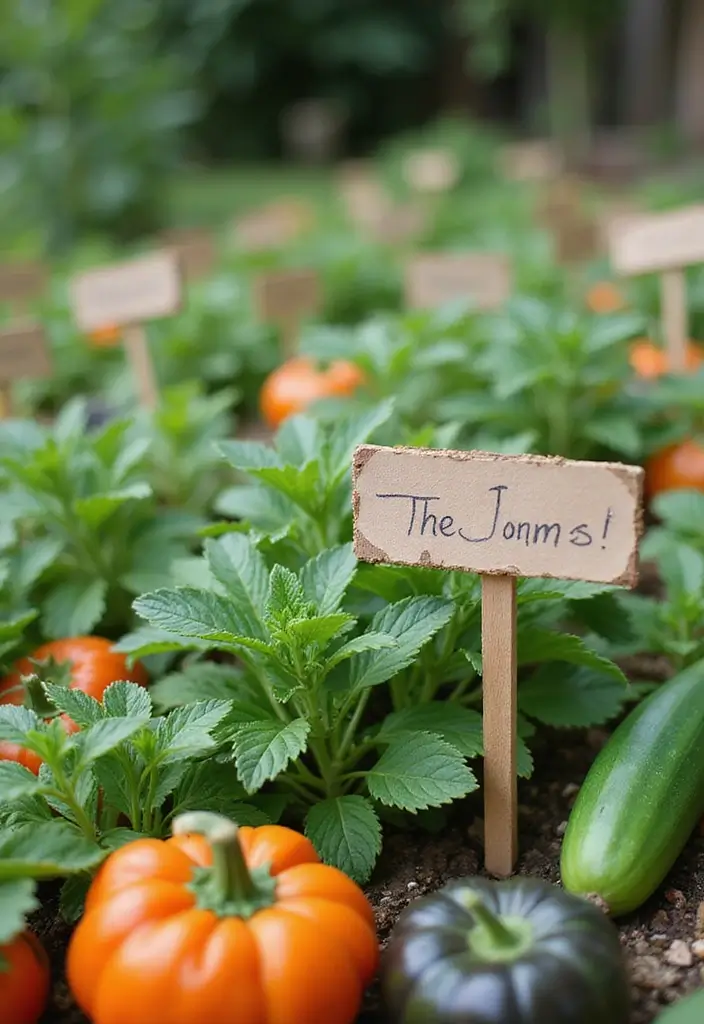 20 Backyard Vegetable Garden Hacks That Will Transform Your Space Into a Green Paradise! - 13. Use of Plant Labels