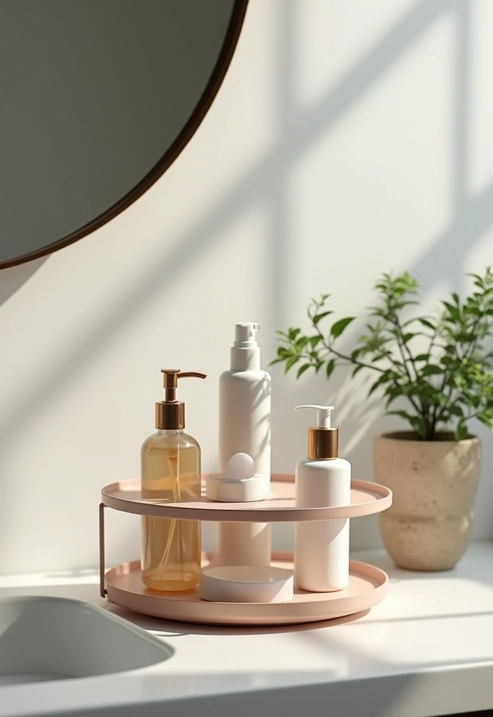 20 Bathroom Countertop Organization Hacks That Will Transform Your Space (You Won't Believe #5!) - 1. Tiered Storage Trays