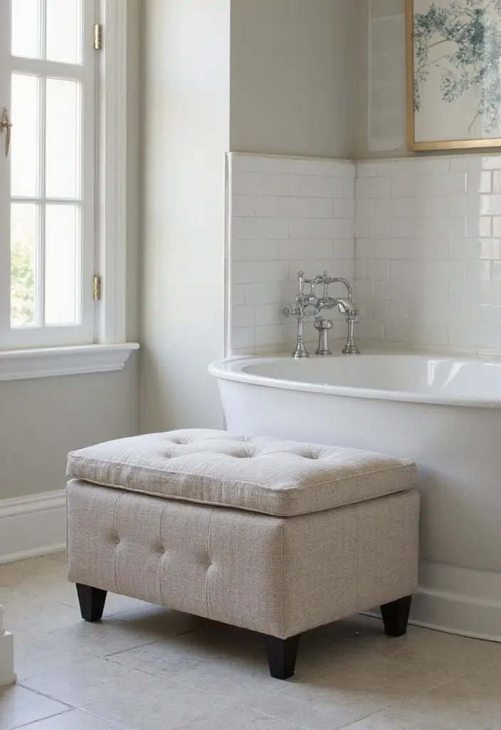 20 Bathroom Countertop Organization Hacks That Will Transform Your Space (You Won't Believe #5!) - 14. Multi-Purpose Furniture