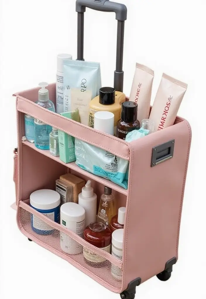 20 Bathroom Countertop Organization Hacks That Will Transform Your Space (You Won't Believe #5!) - 19. Bathroom Caddy for Travel