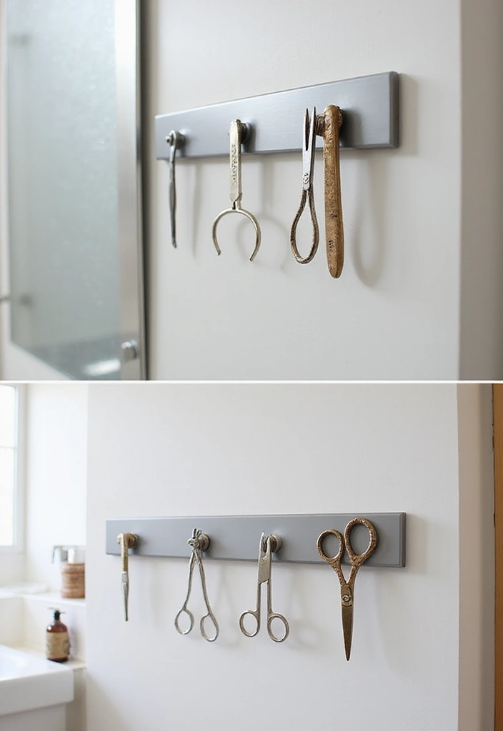 20 Bathroom Countertop Organization Hacks That Will Transform Your Space (You Won't Believe #5!) - 5. Magnetic Strips