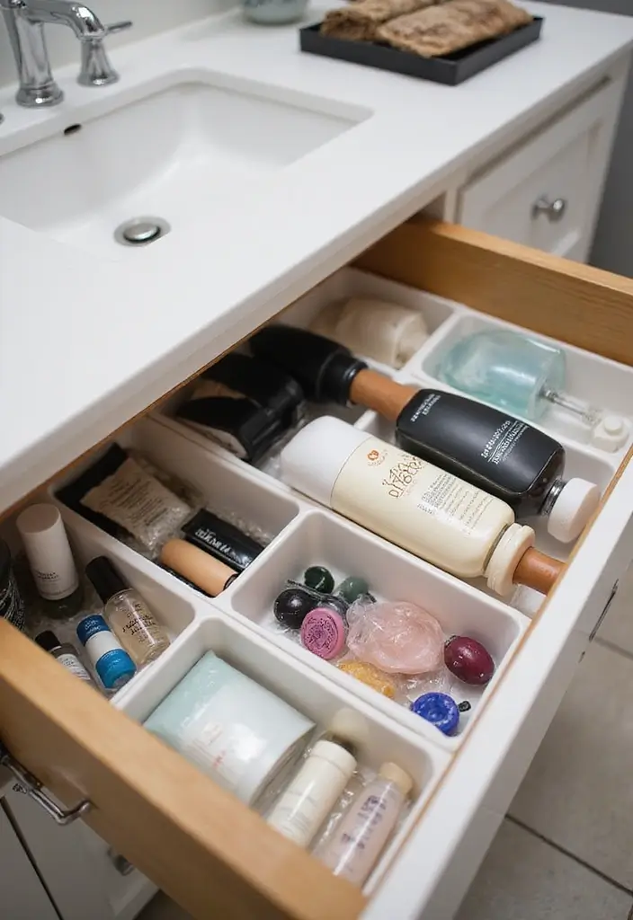 20 Bathroom Countertop Organization Hacks That Will Transform Your Space (You Won't Believe #5!) - 6. Drawer Dividers