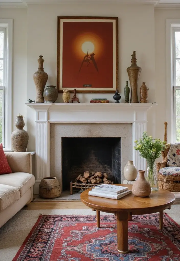 20 Cozy Mid Century Modern Living Room Ideas That'll Make You Feel Right at Home! - 10. Vintage Accessories for Character