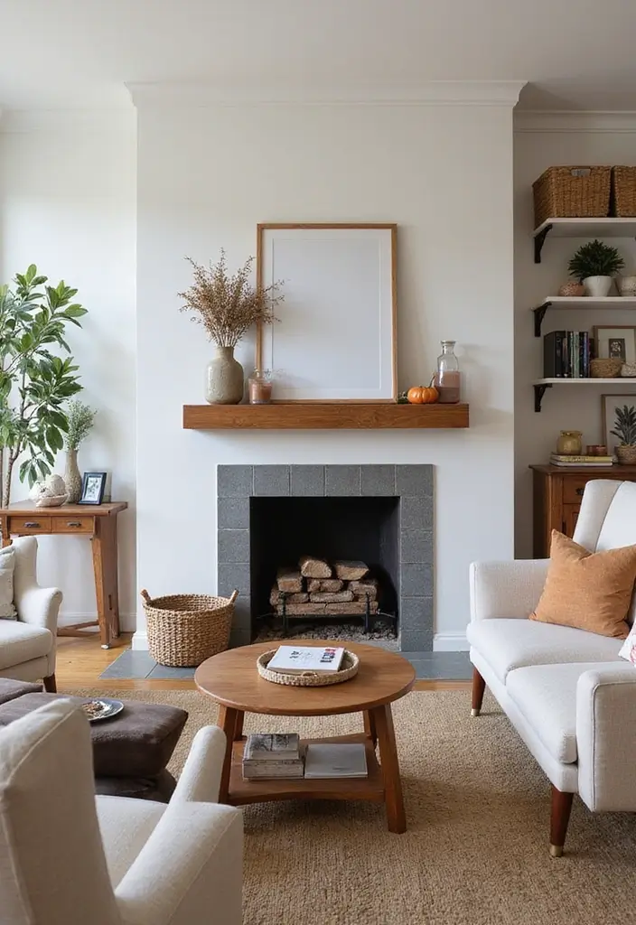 20 Cozy Mid Century Modern Living Room Ideas That'll Make You Feel Right at Home! - 18. Cozy Fireplaces