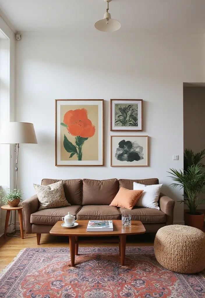 20 Cozy Mid Century Modern Living Room Ideas That'll Make You Feel Right at Home! - 4. Mixing Vintage and Contemporary