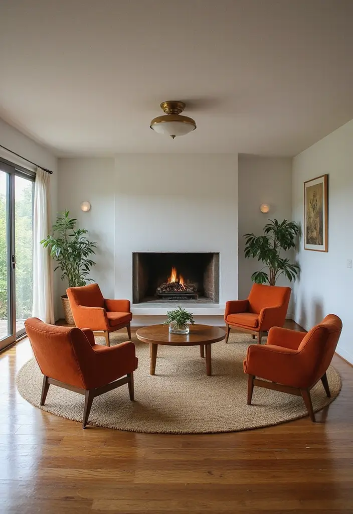 20 Cozy Mid Century Modern Living Room Ideas That'll Make You Feel Right at Home! - 9. Functional Furniture Arrangements
