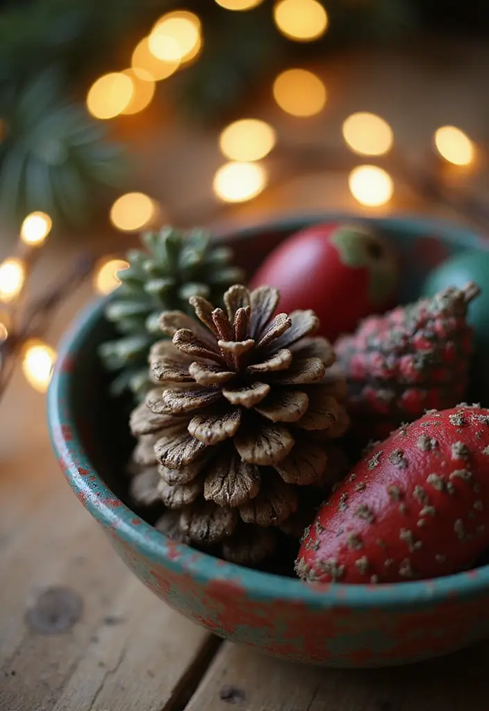20 DIY Home Christmas Decor Ideas That Won't Break the Bank (You’ll Love #5!) - 15. Painted Pinecones