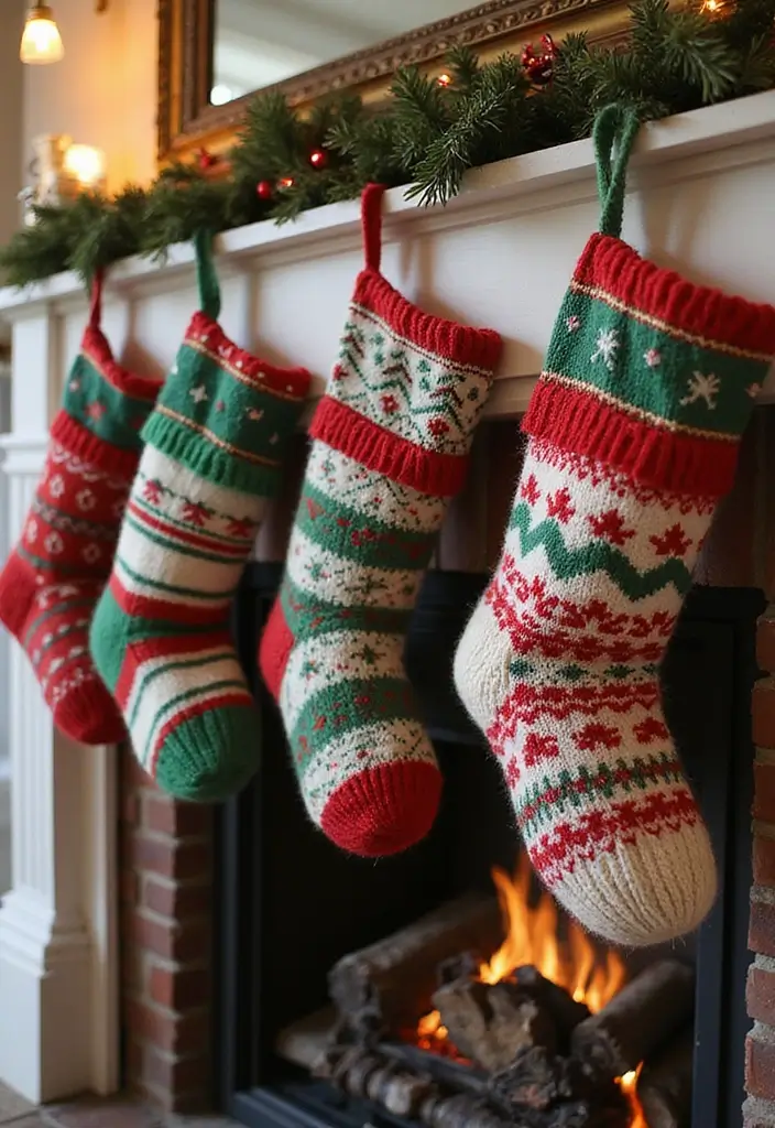 20 DIY Home Christmas Decor Ideas That Won't Break the Bank (You’ll Love #5!) - 5. Upcycled Sweater Stockings