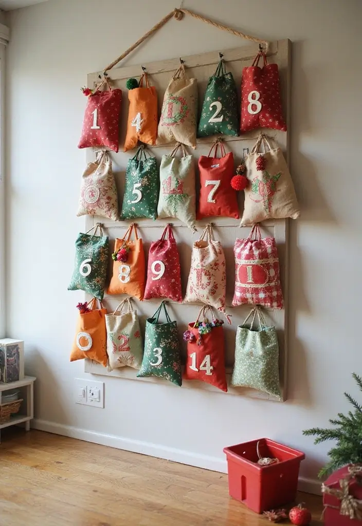 20 DIY Home Christmas Decor Ideas That Won't Break the Bank (You’ll Love #5!) - 8. Handmade Advent Calendar