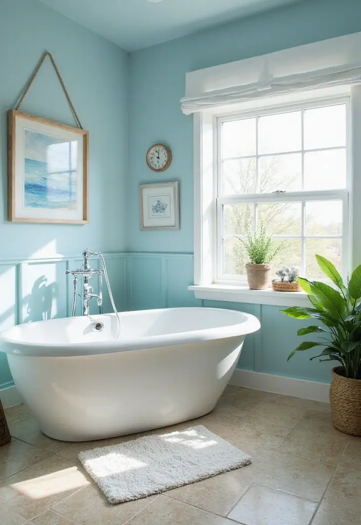 20 Dream Bathroom Designs That Will Make You Wish You Could Move In Right Now! - 11. Beachy Bliss