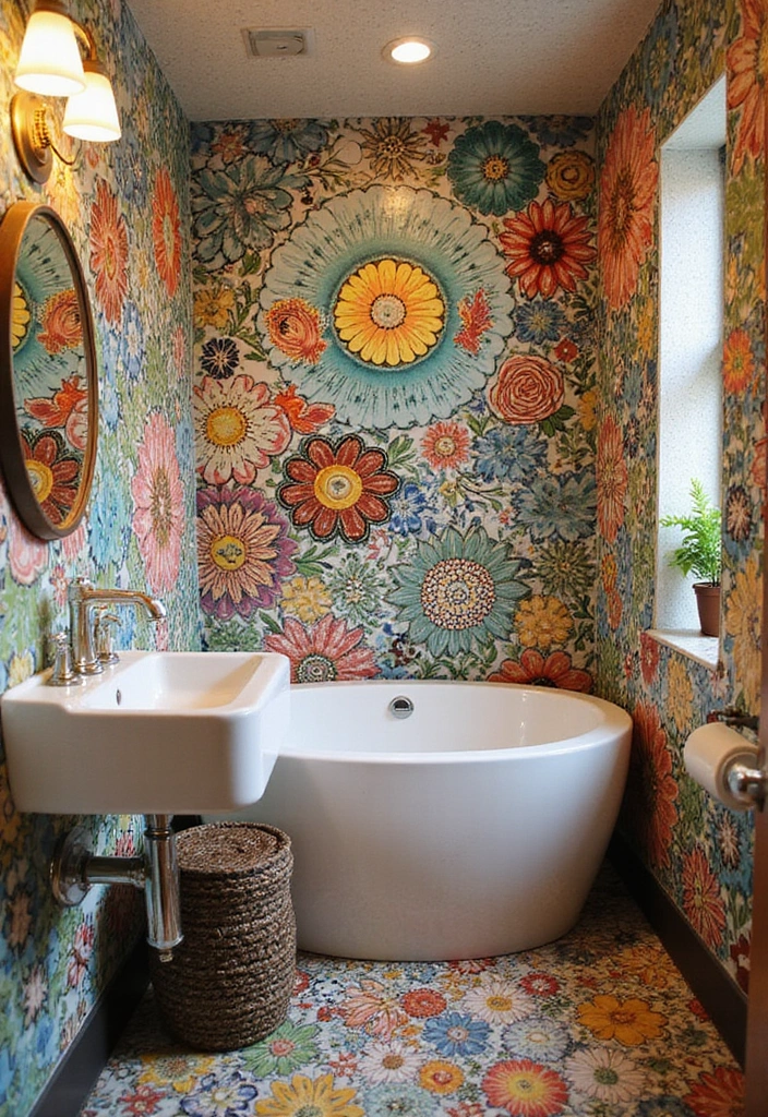 20 Dream Bathroom Designs That Will Make You Wish You Could Move In Right Now! - 13. Artistic Expression