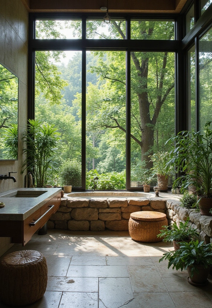 20 Dream Bathroom Designs That Will Make You Wish You Could Move In Right Now! - 17. Outdoor-Inspired