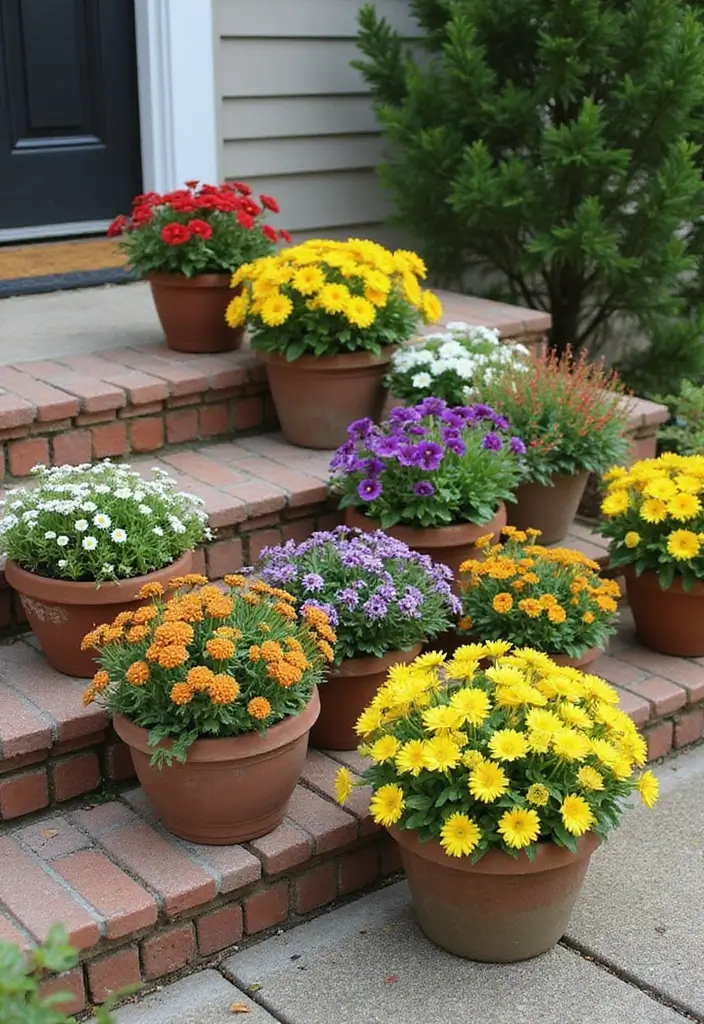20 Gardening Ideas for Your Front Yard That Will Make Neighbors Green with Envy! - 13. Seasonal Planters