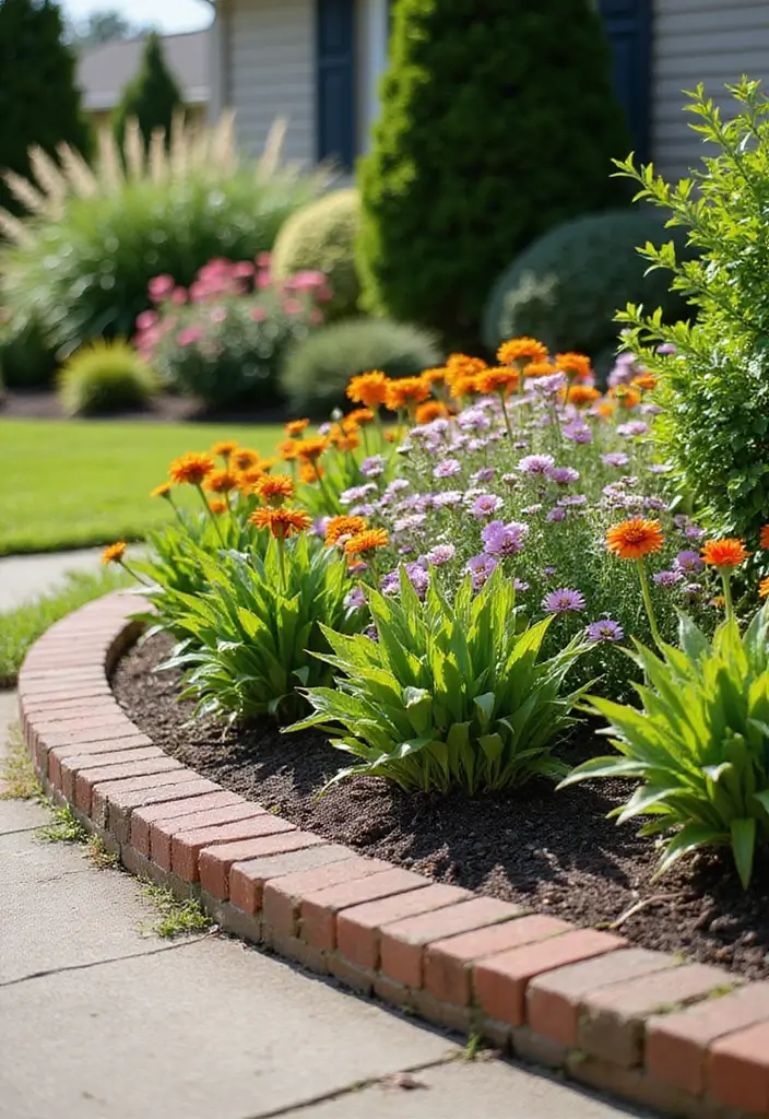 20 Gardening Ideas for Your Front Yard That Will Make Neighbors Green with Envy! - 5. Garden Edging