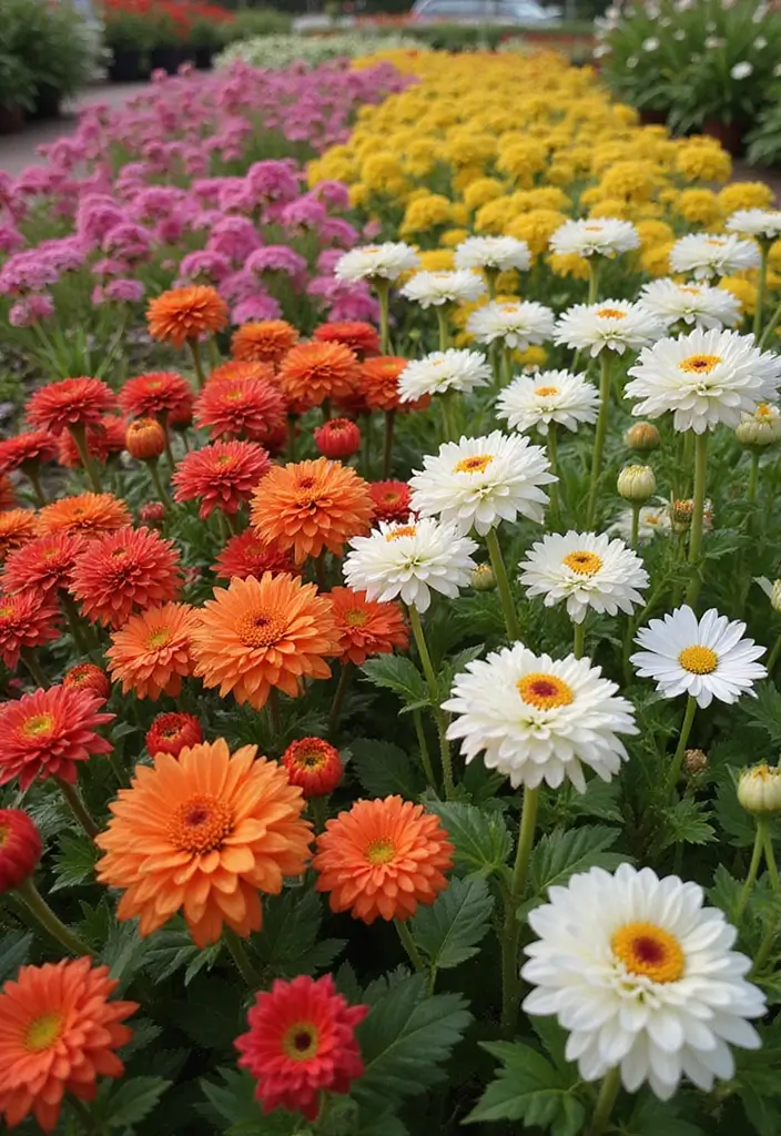 20 Large Backyard Landscaping Designs That'll Make Your Neighbors Green with Envy! - 16. Seasonal Flower Gardens