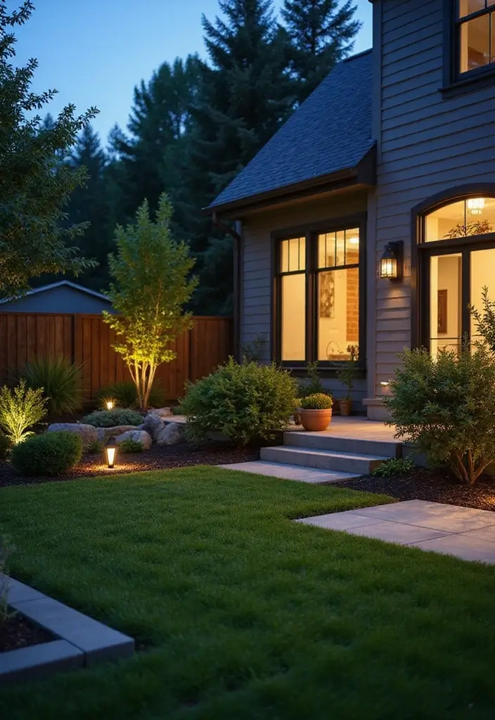 20 Large Backyard Landscaping Designs That'll Make Your Neighbors Green with Envy! - 19. Smart Technology in Landscaping