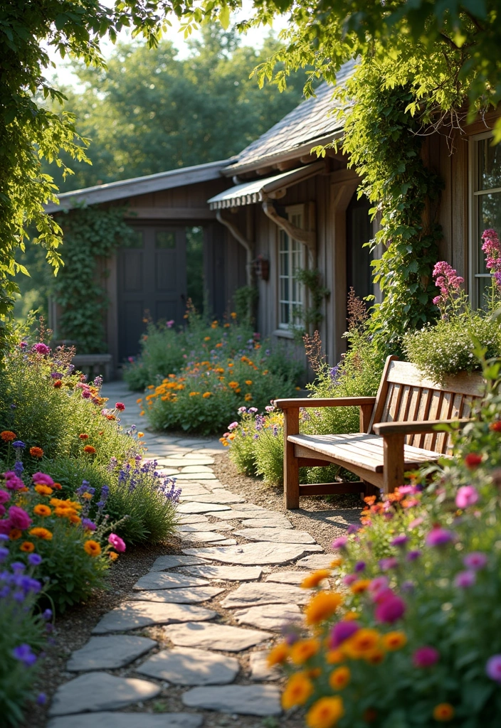 20 Large Backyard Landscaping Designs That'll Make Your Neighbors Green with Envy! - 2. Cozy Cottage Garden