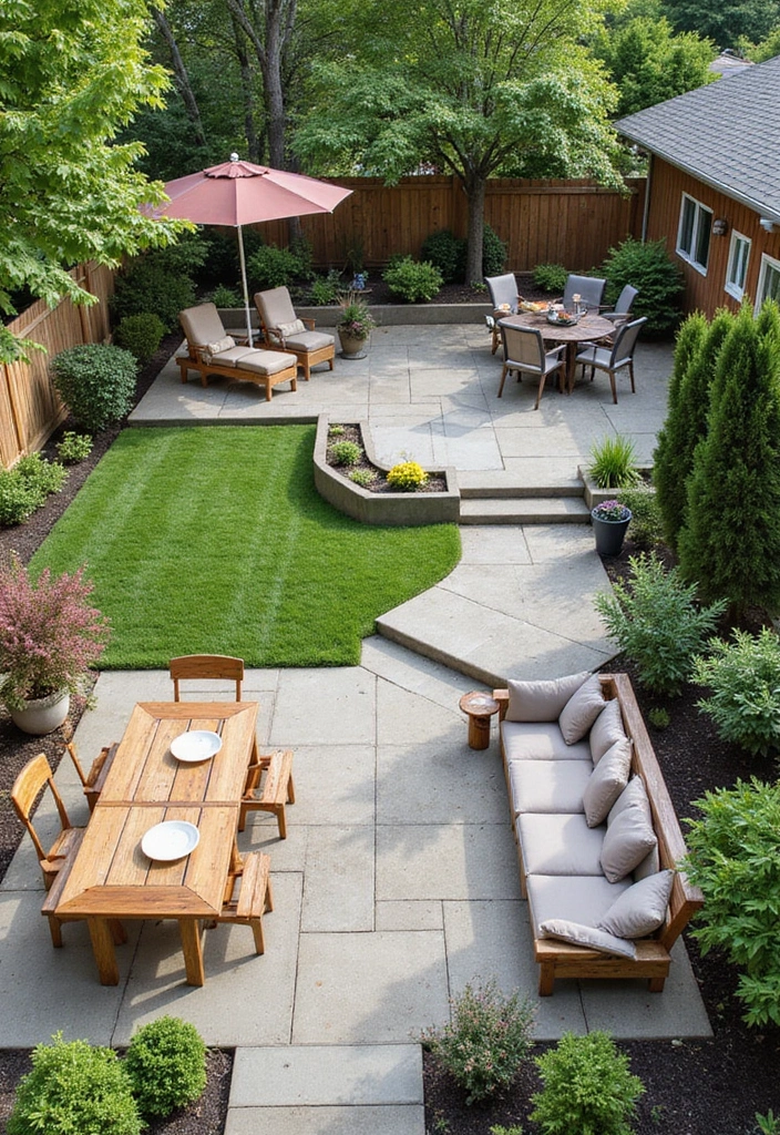 20 Large Backyard Landscaping Designs That'll Make Your Neighbors Green with Envy! - 20. Multi-Functional Spaces