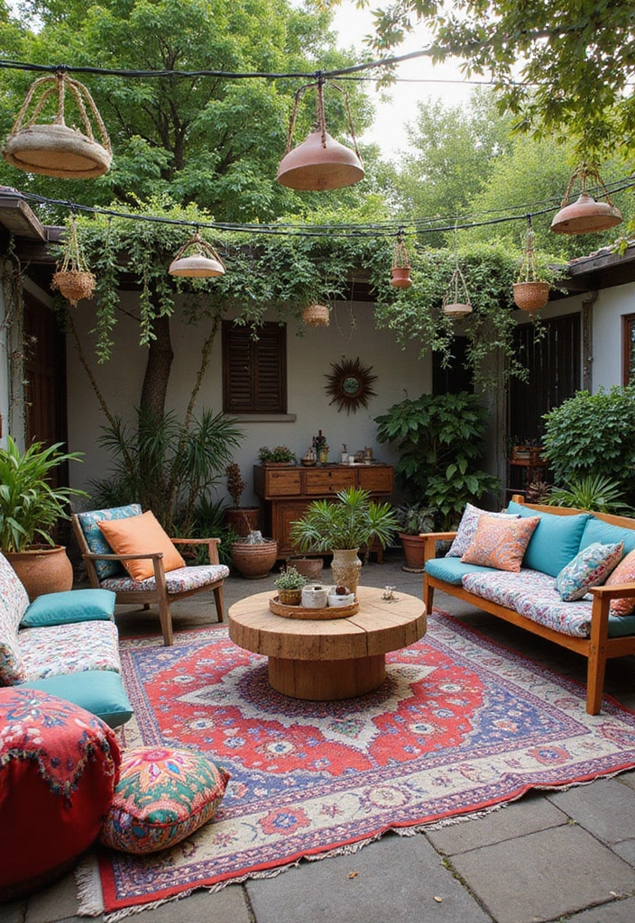 20 Large Backyard Landscaping Designs That'll Make Your Neighbors Green with Envy! - 8. Bohemian Dreamscape