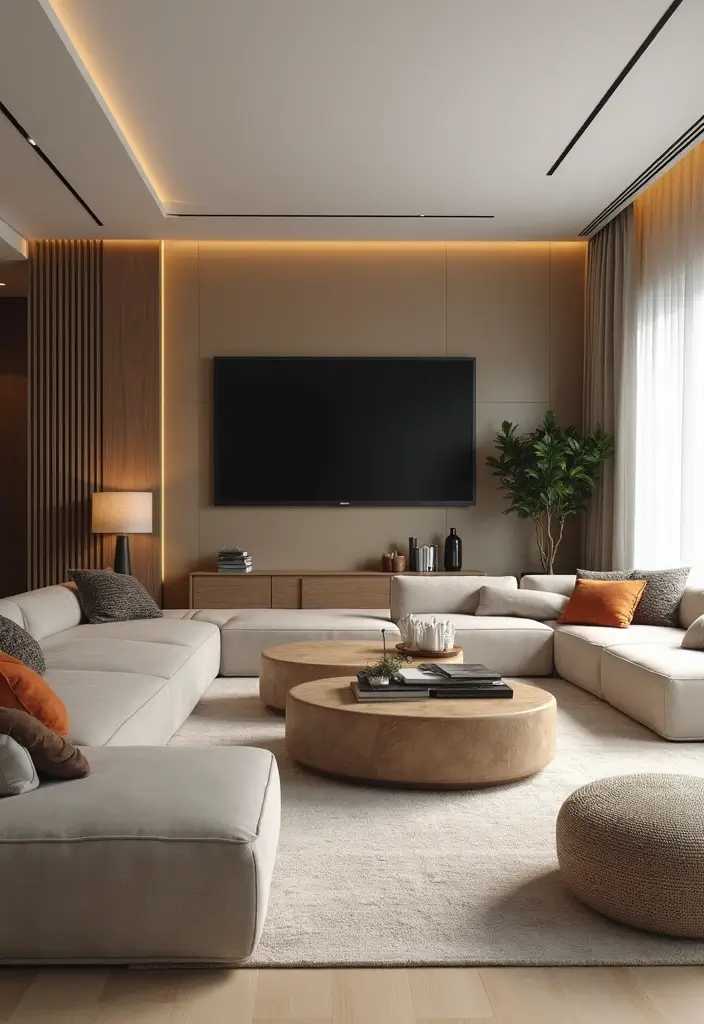 20 Living Room Ideas That’ll Make You Want to Stay Home Forever (Wait Until You See #12!) - 20. Transformative Multi-Functional Space