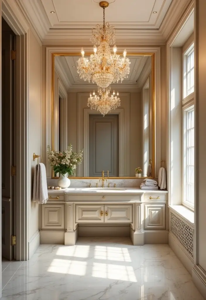 20 Luxury Bathroom Ideas That Will Make You Feel Like Royalty Every Day (Check Out #8!) - 2. Opulent Fixtures That Shine